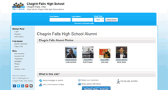 Desktop Screenshot of chagrinfallshighschool.org