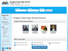 Tablet Screenshot of chagrinfallshighschool.org